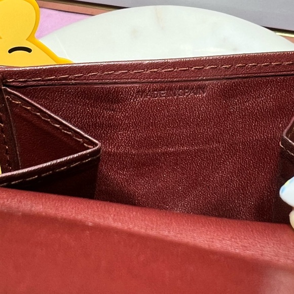 Cartier Wallet Purse Coin Purse Mastline Red leather Woman Authentic EUC - Picture 6 of 13